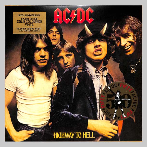 HIGHWAY TO HELL- 50TH ANN - GOLD VINYL  